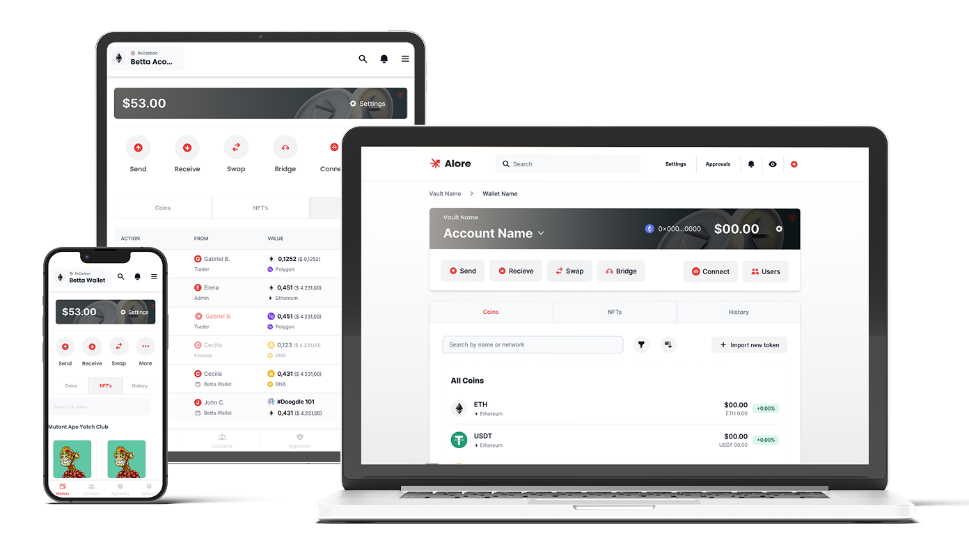 Alore Primary Mockup