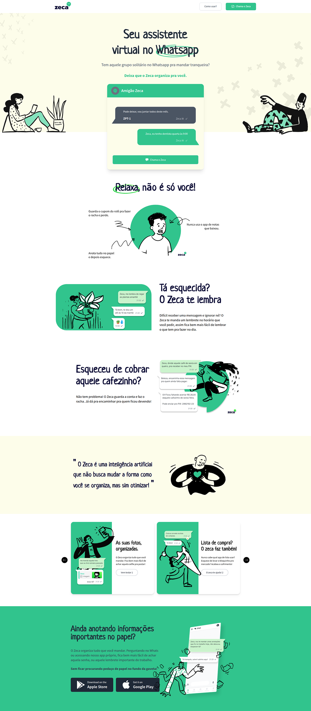Zeca Landing Page